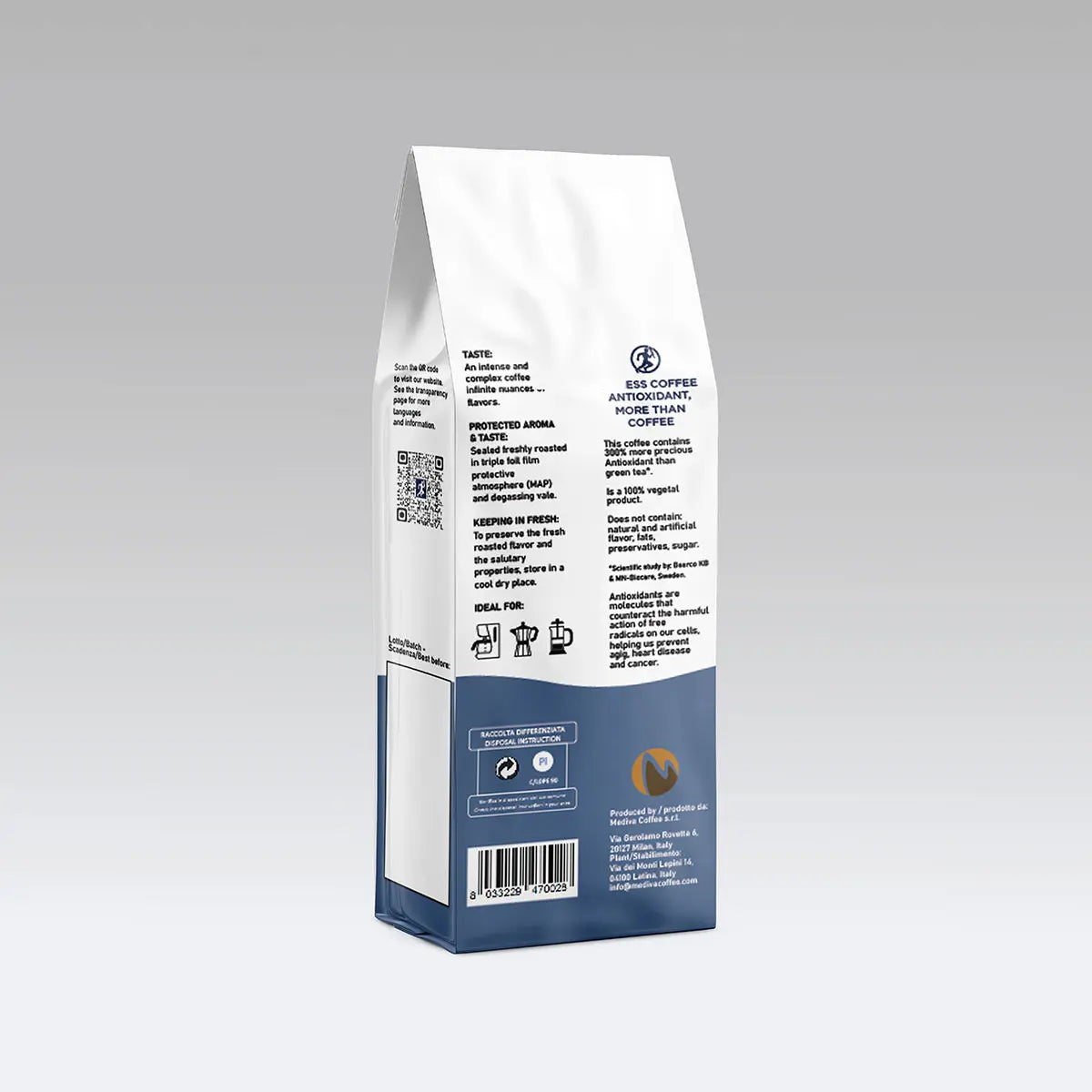 Antioxidant coffee - 250g bag with coffee powder