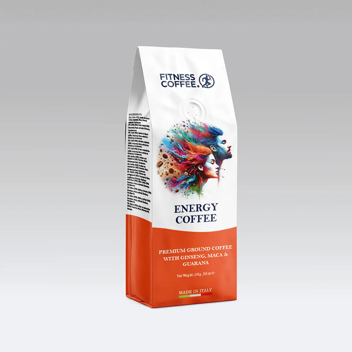 Café énergétique - sachet de 250g avec café en poudre